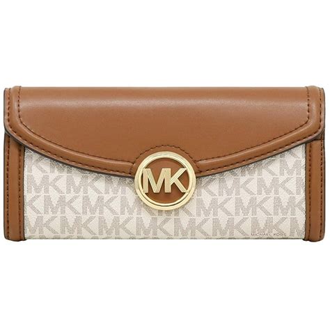 michael kors fulton vanilla snap card case|Michael Kors Genuine Leather Fulton Card Case Vanilla.